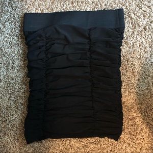 Black scrunched style skirt